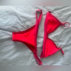 Beautiful house of aura red and pink bikini